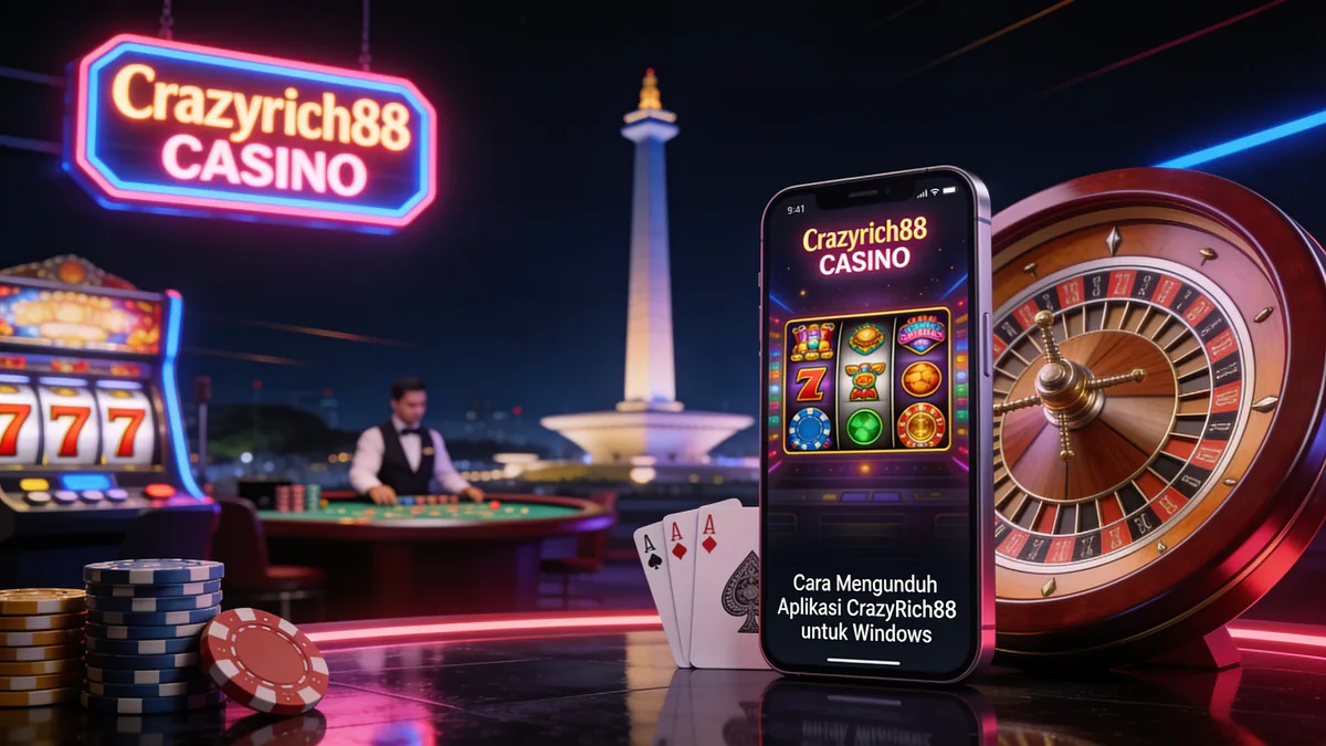 Cara Mengunduh Aplikasi CrazyRich88 untuk Windows untuk pemain di Indonesia